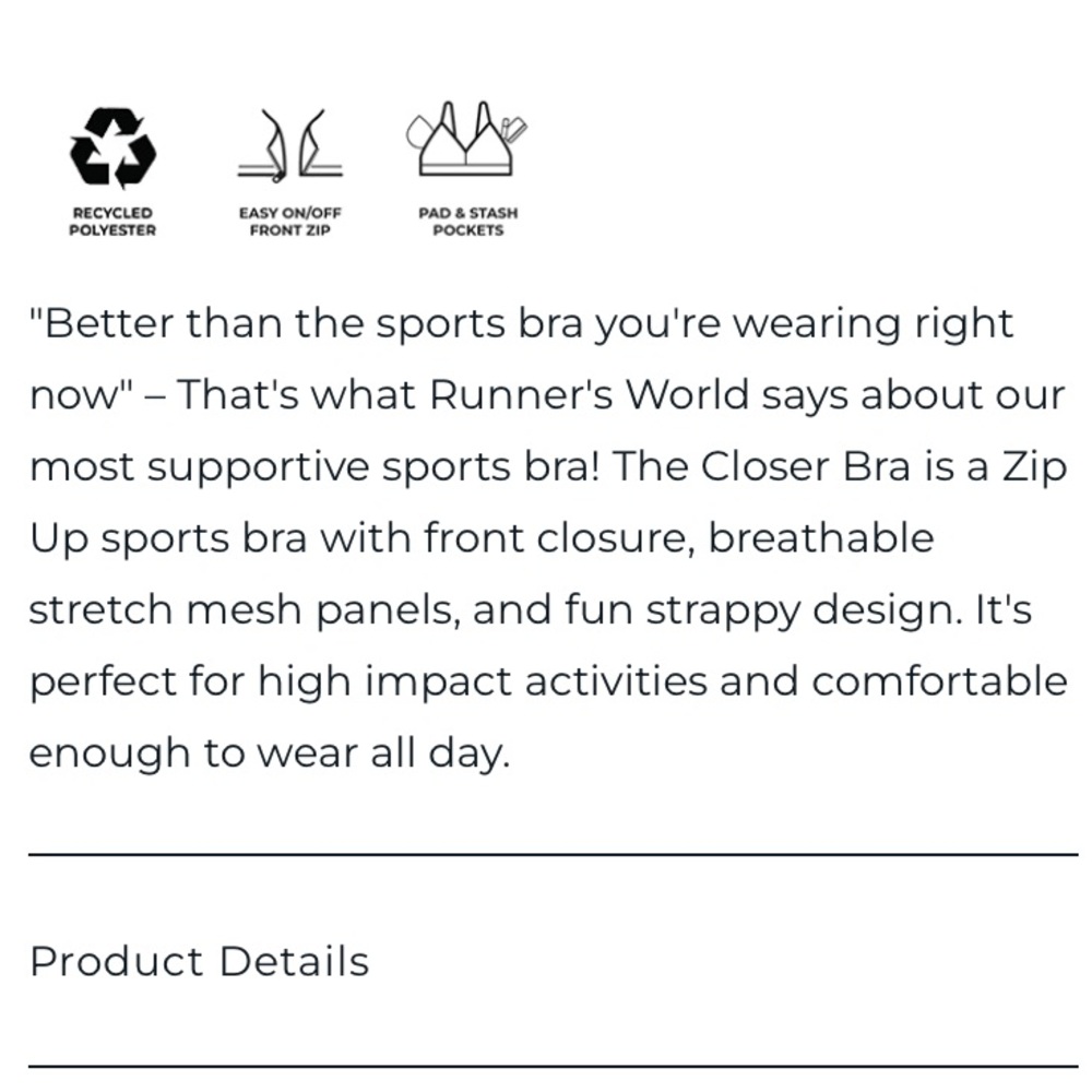 Handful The Closure High Impact Sports Bra - Picture 13 of 16